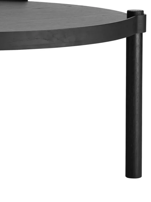 Mesa De Centro Redonda De Madera De Roble Woody
