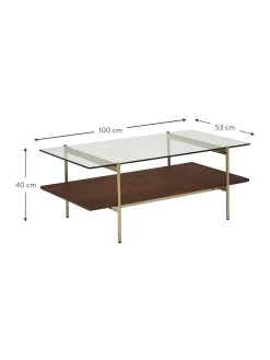 Mesa De Centro Valentina, Tablero De Vidrio