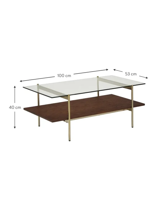 Mesa De Centro Valentina, Tablero De Vidrio