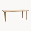 Mesa De Comedor De Madera De Roble Diseno Espiga Herringbone, 160 X 80 Cm