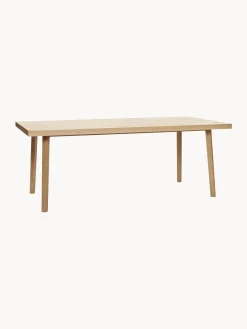 Mesa De Comedor De Madera De Roble Diseno Espiga Herringbone, 160 X 80 Cm