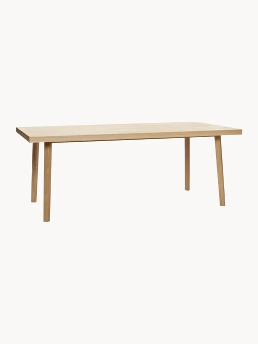 Mesa De Comedor De Madera De Roble Diseno Espiga Herringbone, 160 X 80 Cm