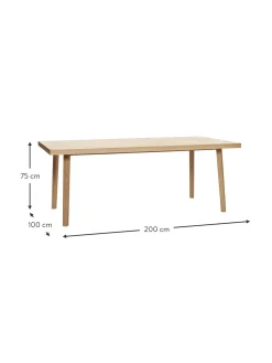 Mesa De Comedor De Madera De Roble Diseno Espiga Herringbone, 160 X 80 Cm