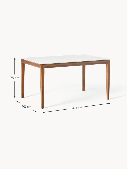 Mesa De Comedor En Look Marmol Jackson, Tamanos Diferentes