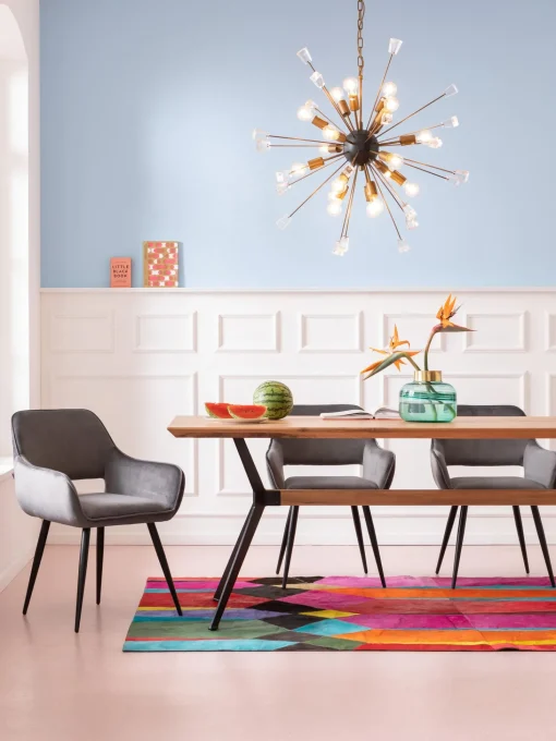 Mesa De Comedor En Roble Downtown, Tamanos Diferentes