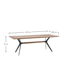 Mesa De Comedor En Roble Downtown, Tamanos Diferentes