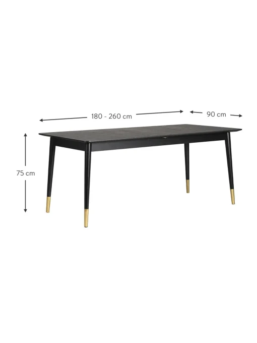 Mesa De Comedor Extensible Fenwood, 180-260 X 90 Cm