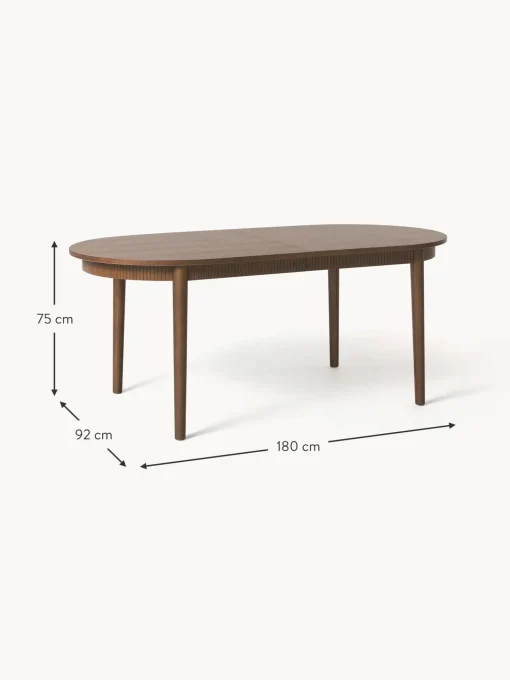 Mesa De Comedor Extensible De Madera De Roble Calary