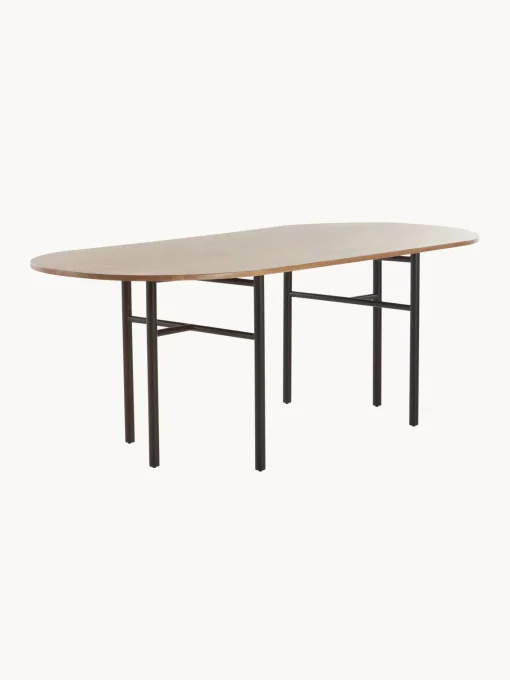 Mesa De Comedor Ovalada De Madera De Roble Vejby, 210 X 95 Cm