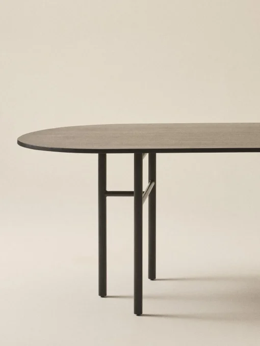 Mesa De Comedor Ovalada De Madera De Mango Vejby, 210 X 95 Cm