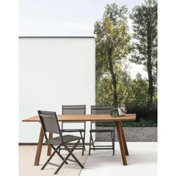 Mesa De Comedor Para Exterior De Madera De Acacia Glasgow, 180 X 90 Cm