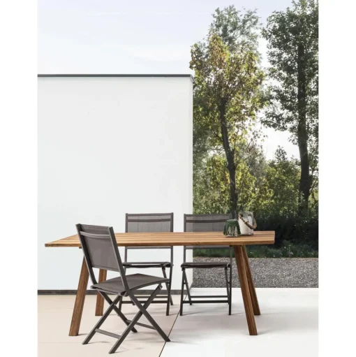 Mesa De Comedor Para Exterior De Madera De Acacia Glasgow, 180 X 90 Cm