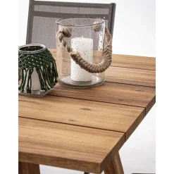 Mesa De Comedor Para Exterior De Madera De Acacia Glasgow, 180 X 90 Cm