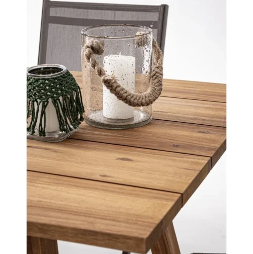 Mesa De Comedor Para Exterior De Madera De Acacia Glasgow, 180 X 90 Cm