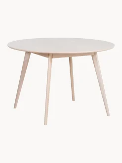 Mesa De Comedor Redonda De Roble Yumi, O 115 Cm