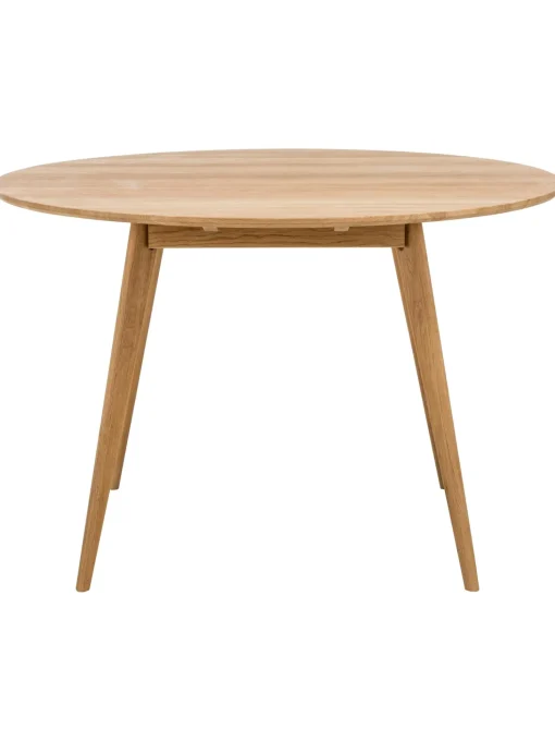 Mesa De Comedor Redonda De Roble Yumi, O 115 Cm
