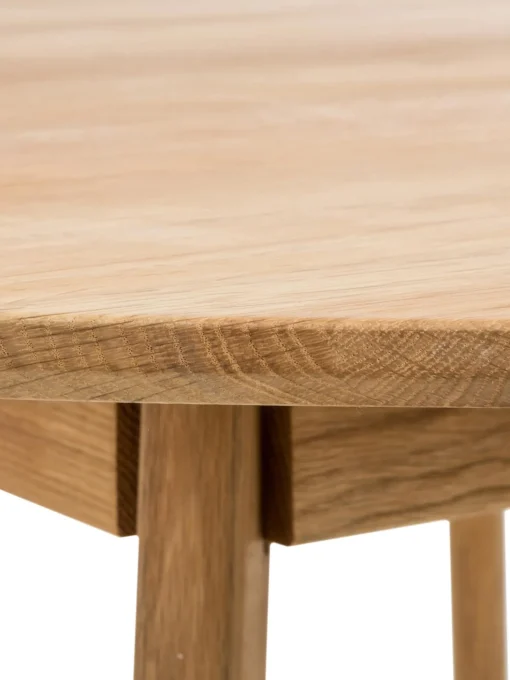 Mesa De Comedor Redonda De Roble Yumi, O 115 Cm