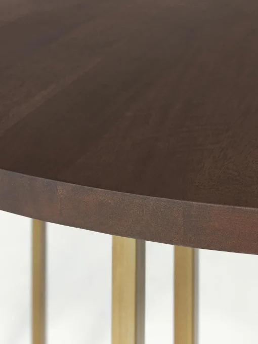 Mesa De Comedor Redonda De Madera De Mango Luca, Tamanos Diferentes