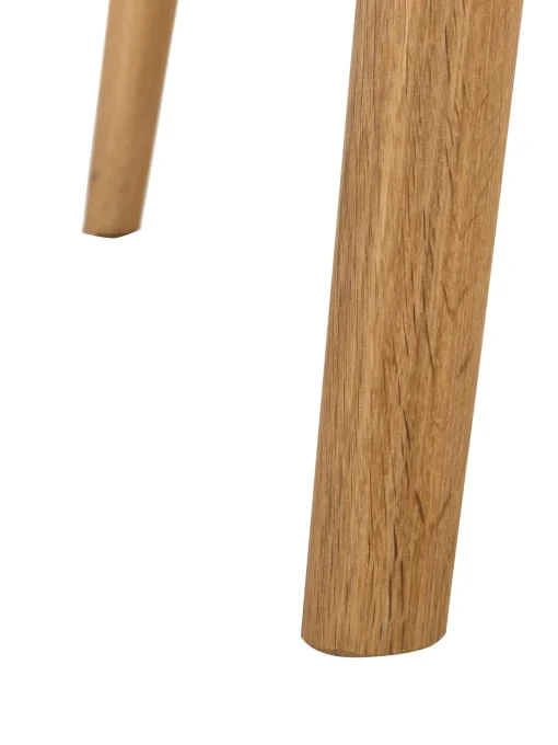 Mesa De Comedor Redonda De Roble Yumi, O 115 Cm