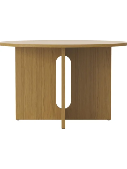 Mesa De Comedor Redonda En Roble Androgyne, Tamanos Diferentes