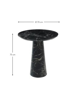 Mesa De Comedor Redonda En Aspecto Marmol Disc