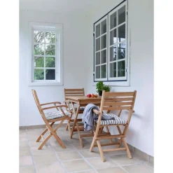Mesa Plegable De Madera De Teca Para Exterior York
