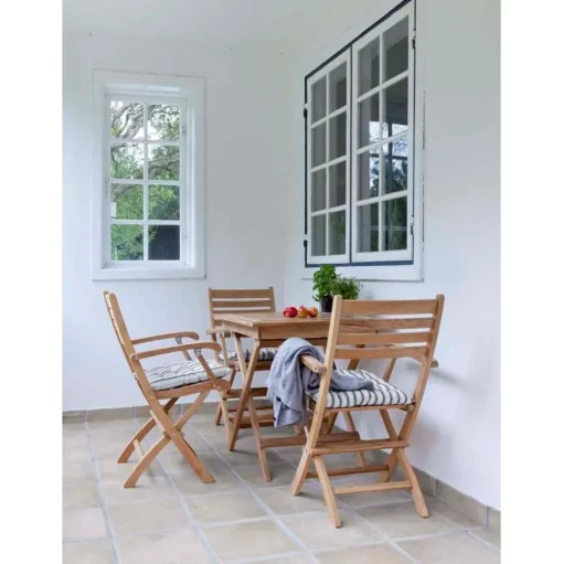 Mesa Plegable De Madera De Teca Para Exterior York