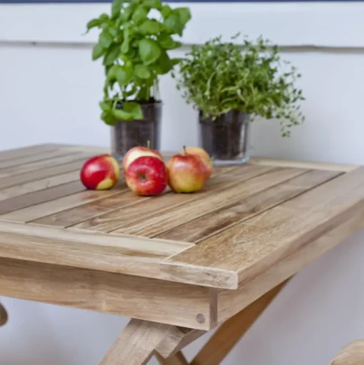 Mesa Plegable De Madera De Teca Para Exterior York