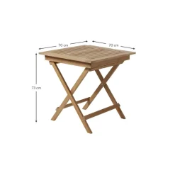 Mesa Plegable De Madera De Teca Para Exterior York