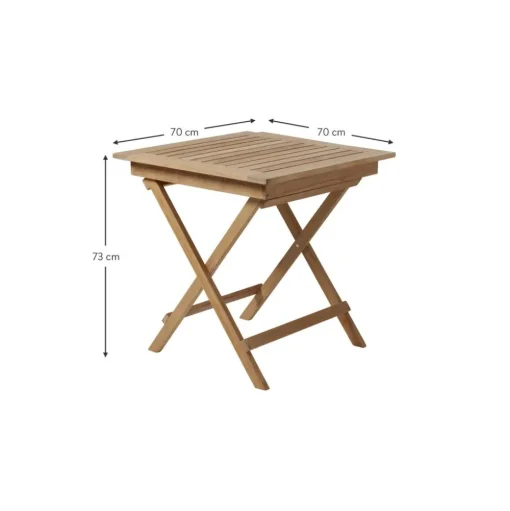 Mesa Plegable De Madera De Teca Para Exterior York