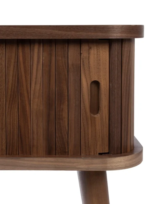 Mesita De Noche De Madera Barbier, Puerta Corredera