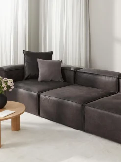 Modulo Central Sofa De Cuero Reciclado Lennon