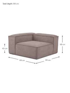 Modulo De Esquina De Pana Sofa Lennon