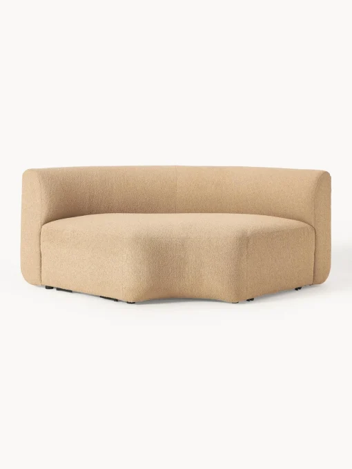 Modulo De Esquina Redondo En Tejido Boucle Sofa Sofia