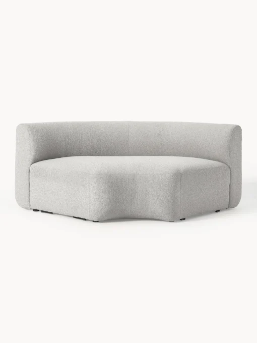 Modulo De Esquina Redondo En Tejido Boucle Sofa Sofia