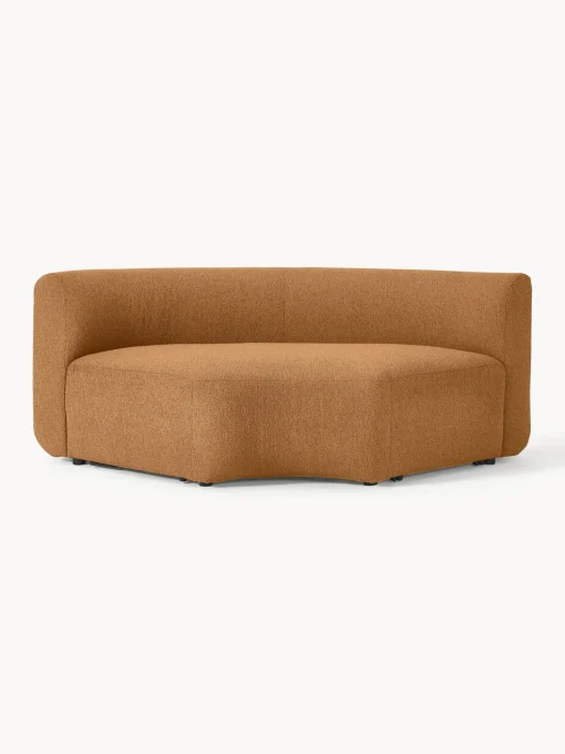 Modulo De Esquina Redondo En Tejido Boucle Sofa Sofia
