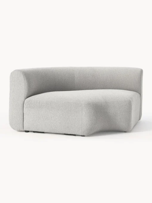 Modulo De Esquina Redondo En Tejido Boucle Sofa Sofia