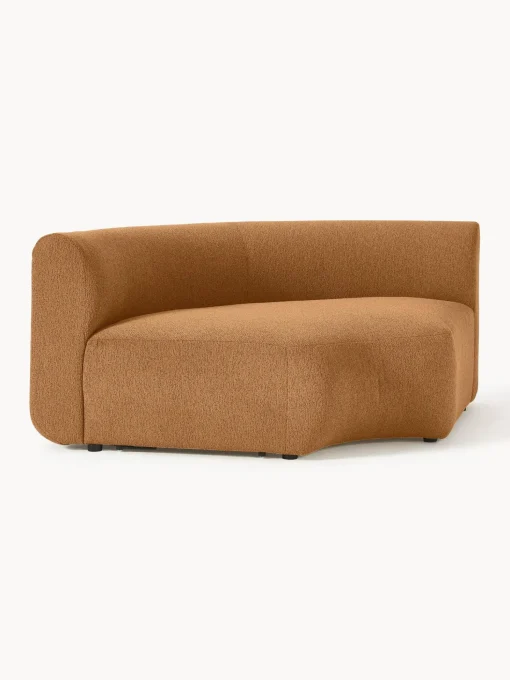 Modulo De Esquina Redondo En Tejido Boucle Sofa Sofia