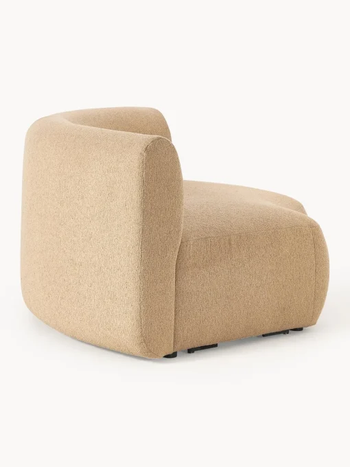 Modulo De Esquina Redondo En Tejido Boucle Sofa Sofia