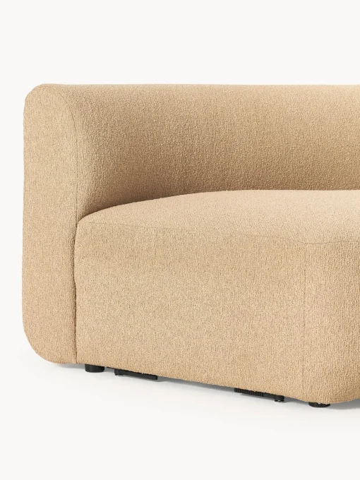 Modulo De Esquina Redondo En Tejido Boucle Sofa Sofia