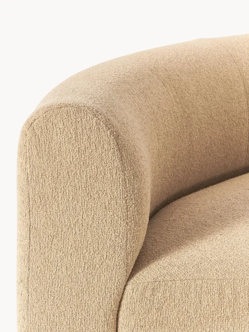 Modulo De Esquina Redondo En Tejido Boucle Sofa Sofia