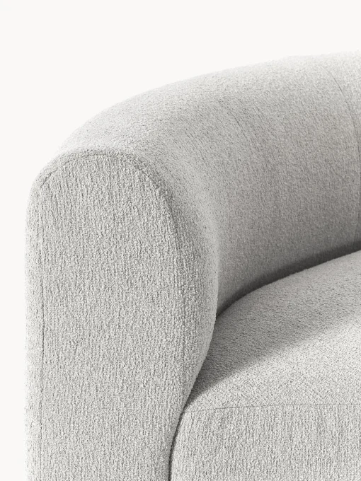 Modulo De Esquina Redondo En Tejido Boucle Sofa Sofia