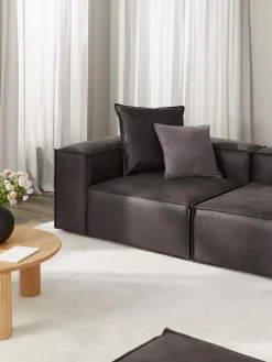 Modulo De Esquina Sofa De Cuero Reciclado Lennon