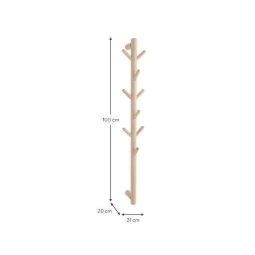 Perchero De Pared De Madera De Pino Eddison