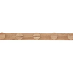 Perchero De Pared De Madera De Caucho Emme, 10 Gancho