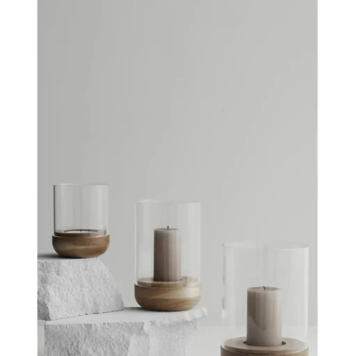 Portavelas De Vidrio Lanto, 20 Cm