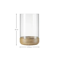 Portavelas De Vidrio Lanto, 20 Cm