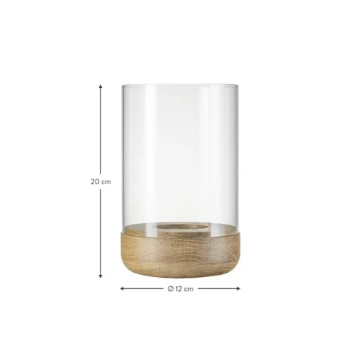 Portavelas De Vidrio Lanto, 20 Cm