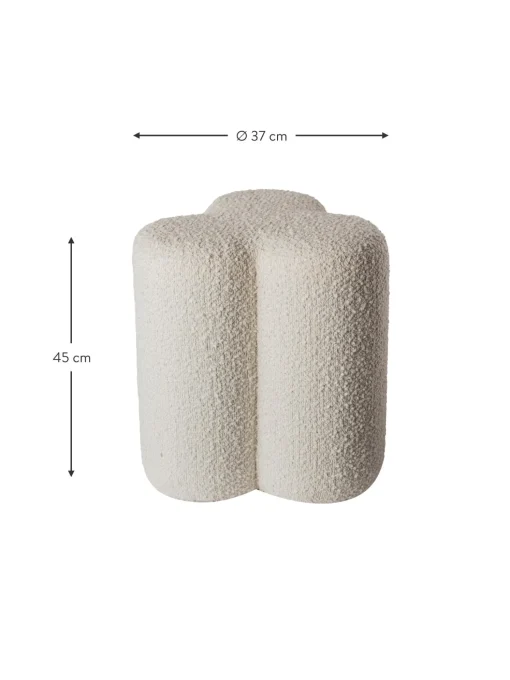 Puf En Tejido Boucle Clover
