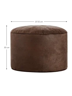 Puff De Cuero Sintetico Cuba